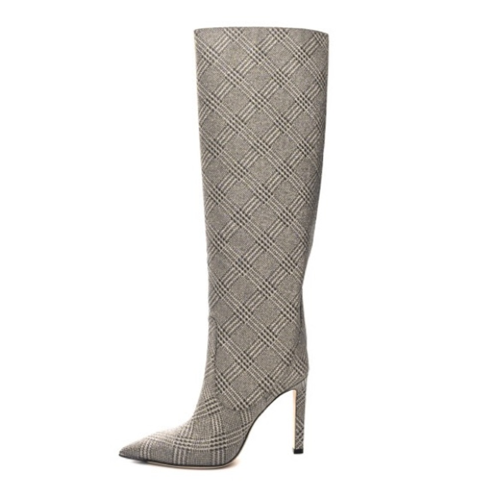 Jimmy Choo Plaid Mavis Boots Size 37